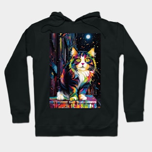 Maine Coon Cat Art Hoodie